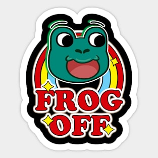 FROG OFF Sticker